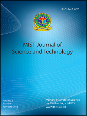 Vol. 2, No. 1, (2013): MIST Journal of Science and Technology