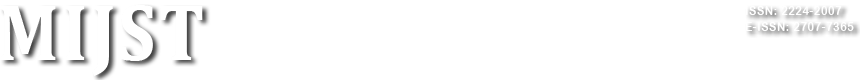 MIST INTERNATIONAL JOURNAL OF SCIENCE AND TECHNOLOGY